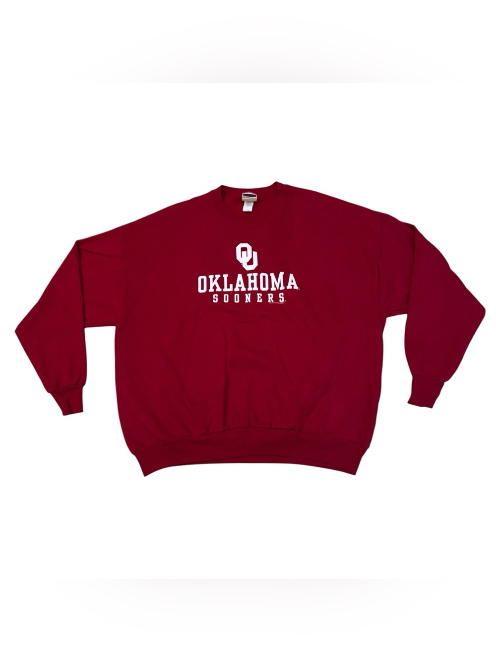 Vintage 90s Red Oak Sportswear Oklahoma Sooners Red Pullover Sweatshirt XXXL